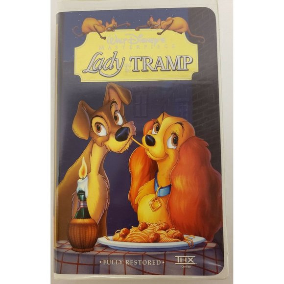 VHS Lady and The Tramp © 1998 Disney Masterpiece Rated G Barbara Luddy, - Picture 1 of 2